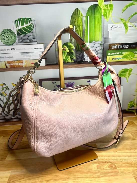 Michael Kors Handbags - Michael Kors Blush Pink Hobo Crossbody Purse Bag